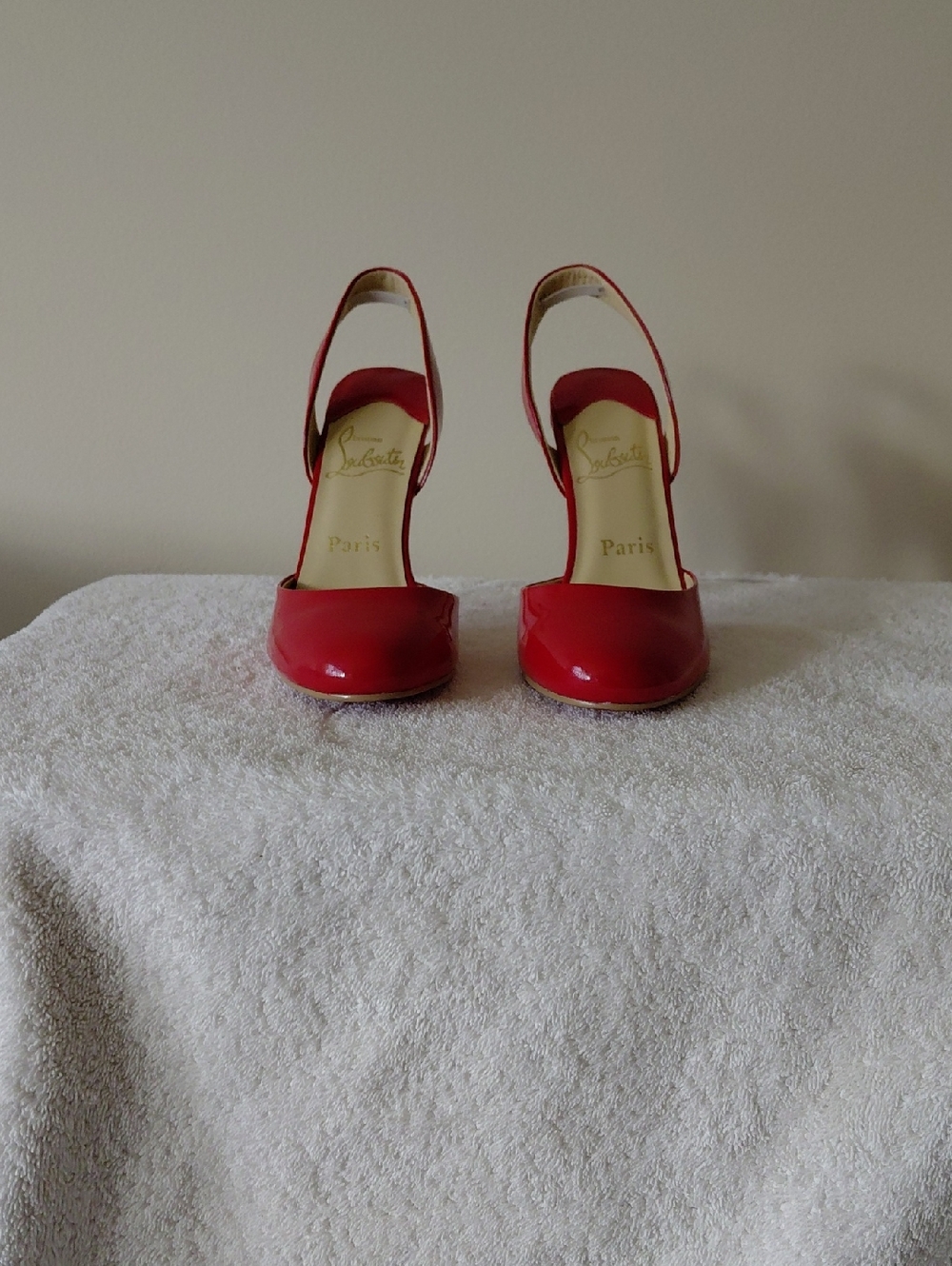 Red Patent Slingback High Heel Pumps - Aris - Picture 2 of 5